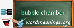 WordMeaning blackboard for bubble chamber
